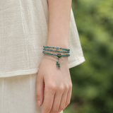  Chuỗi lam ngọc loại A mix Charm 