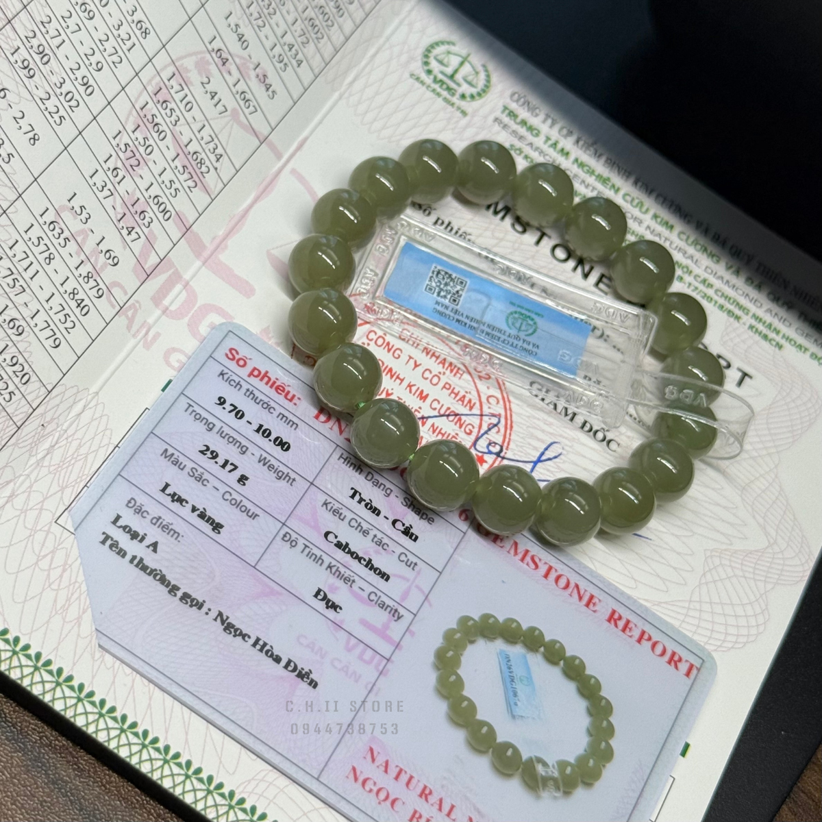  Vòng tay Ngọc Bích Hòa Điền 1 