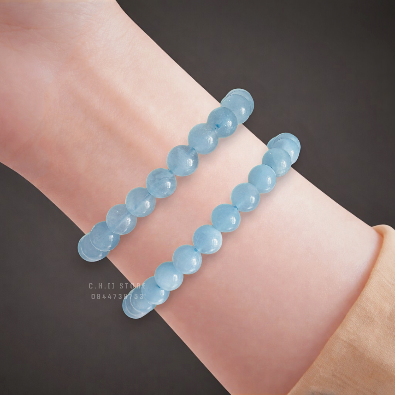  Vòng đá aquamarine 