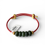  Dây đeo tay ngũ điếu ngọc bích 