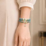 Chuỗi lam ngọc loại A mix Charm 