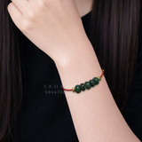  Dây đeo tay ngũ điếu ngọc bích 