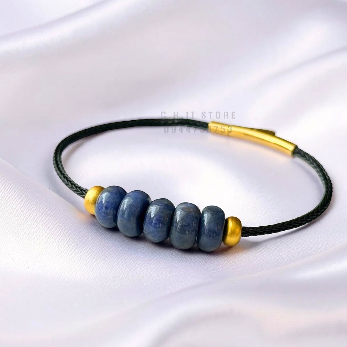  Dây đeo tay ngũ điếu lapis lazuli 