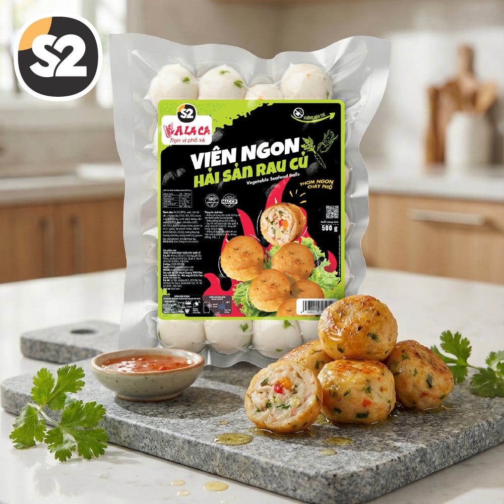  S2 ALACA – VIÊN NGON HẢI SẢN RAU CỦ 500G 