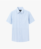  Áo sơ mi cộc tay hoạ tiết, (Xanh, 41) 