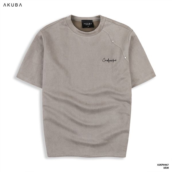  AO THUN TAY NGAN 02KP0967 - XL - XAM 