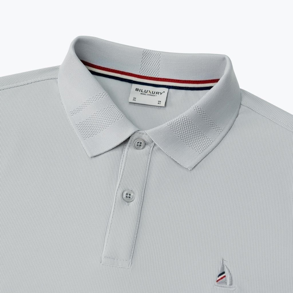 ÁO POLO BASIC, CO GIÃN - XÁM GHI 1APCB611GHS