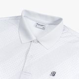  ÁO POLO HỌA TIẾT - TRẮNG 