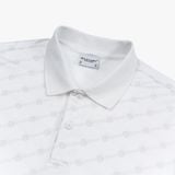  ÁO POLO HỌA TIẾT CAO CẤP - TRẮNG 
