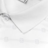  ÁO POLO HỌA TIẾT CAO CẤP - TRẮNG 