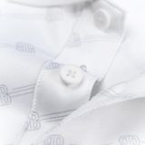  ÁO POLO HỌA TIẾT CAO CẤP - TRẮNG 