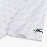  ÁO POLO HỌA TIẾT CAO CẤP - TRẮNG 