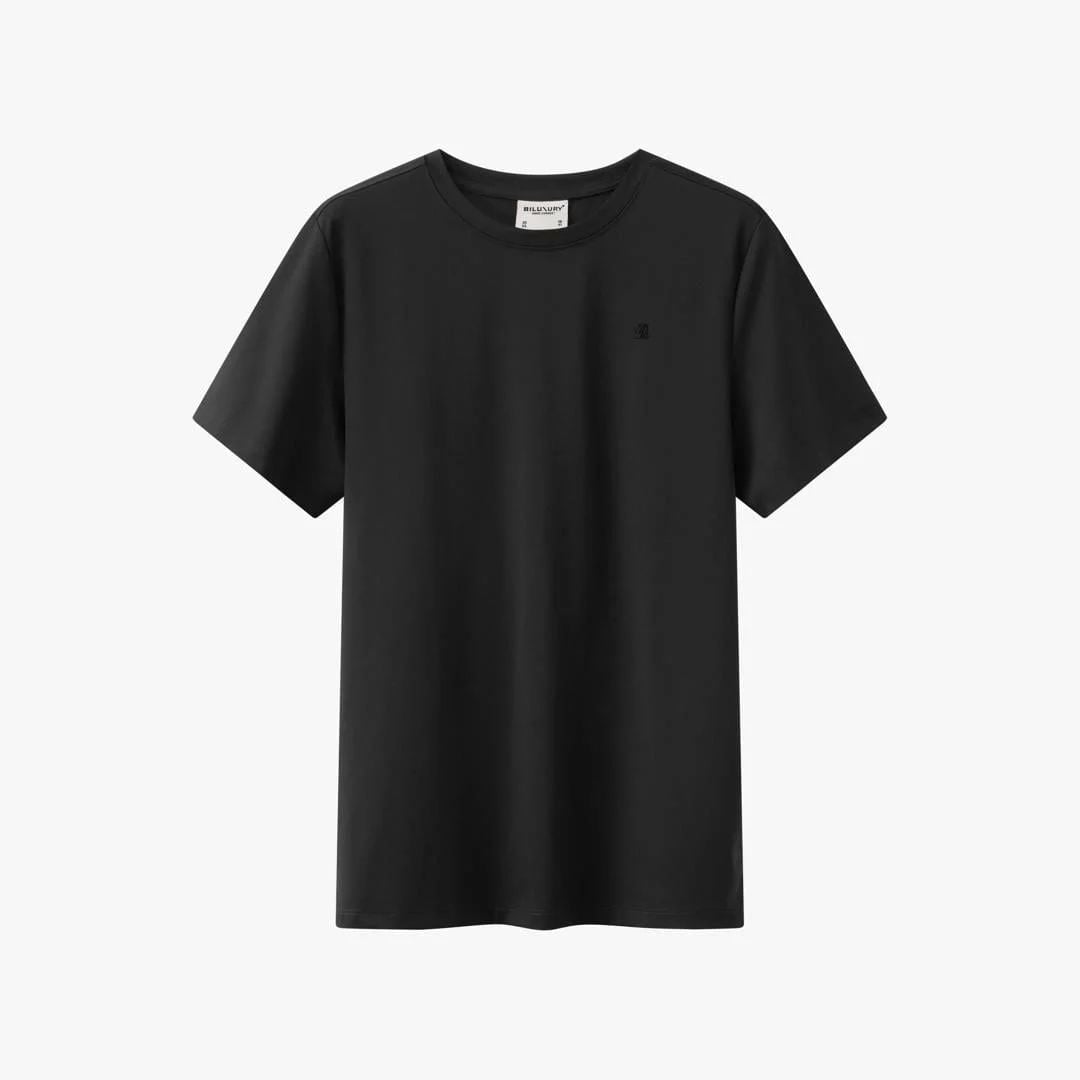 ÁO T-SHIRT THIẾT KẾ CƠ BẢN - MÀU ĐEN 1APKB21DEN