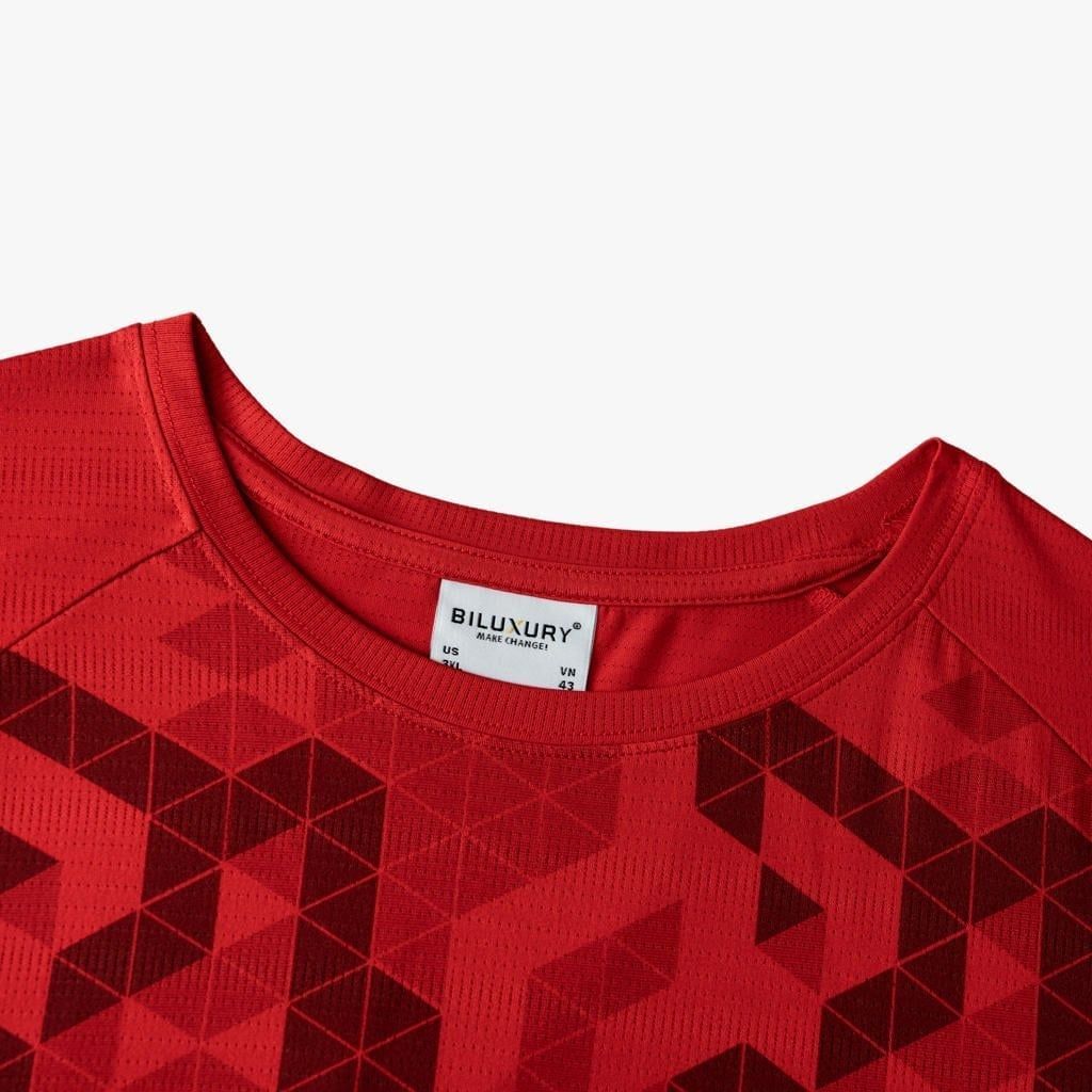 ÁO T-SHIRT THIẾT KẾ HOẠT TIẾT - ĐỎ 1APKT615DOD