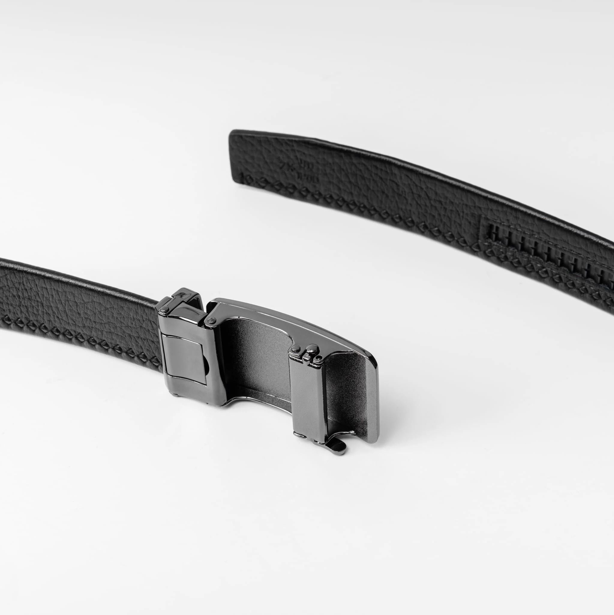 THẮT LƯNG NAM, DA THẬT, KHÓA TỰ ĐỘNG BILUXURY - 1DLLB017 (ĐEN)