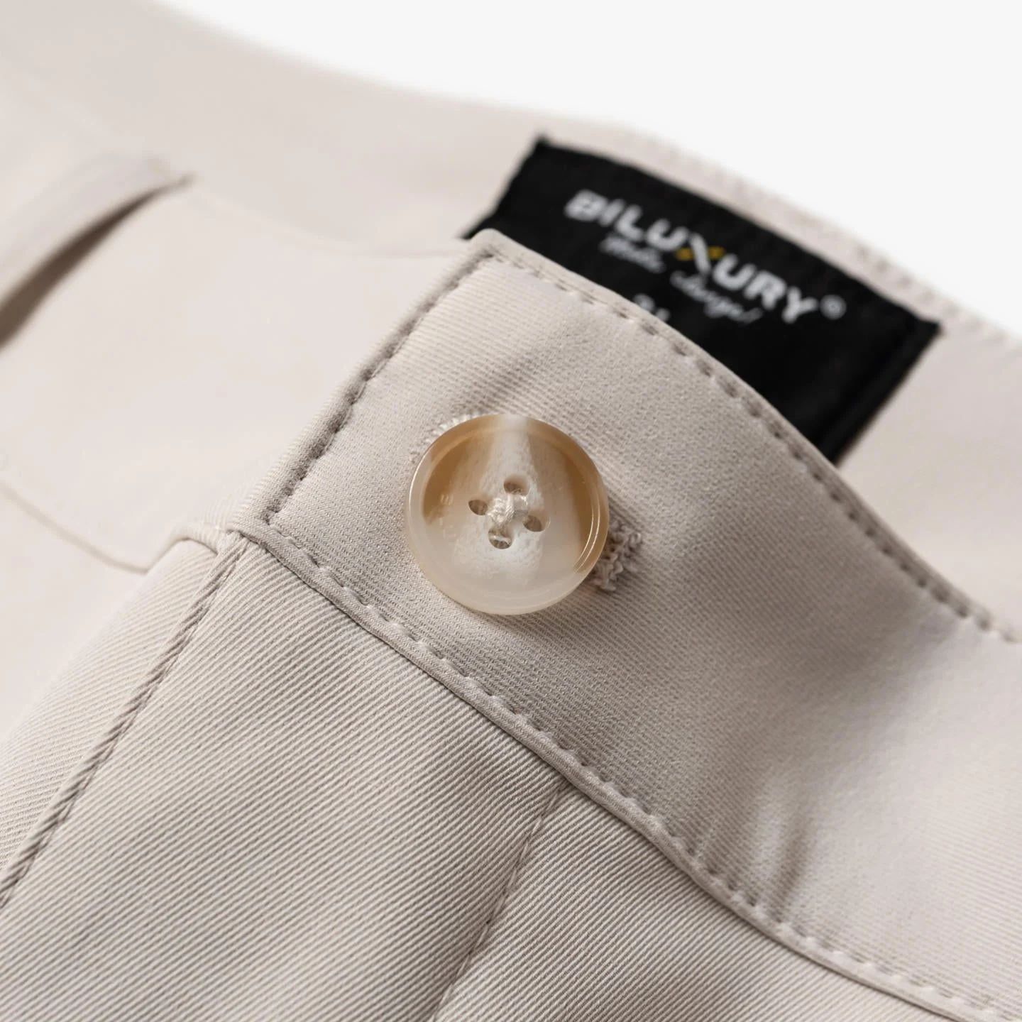 QUẦN KAKI DÀI THIẾT KẾ BASIC - MÀU BE SÁNG 1QKKT600BES
