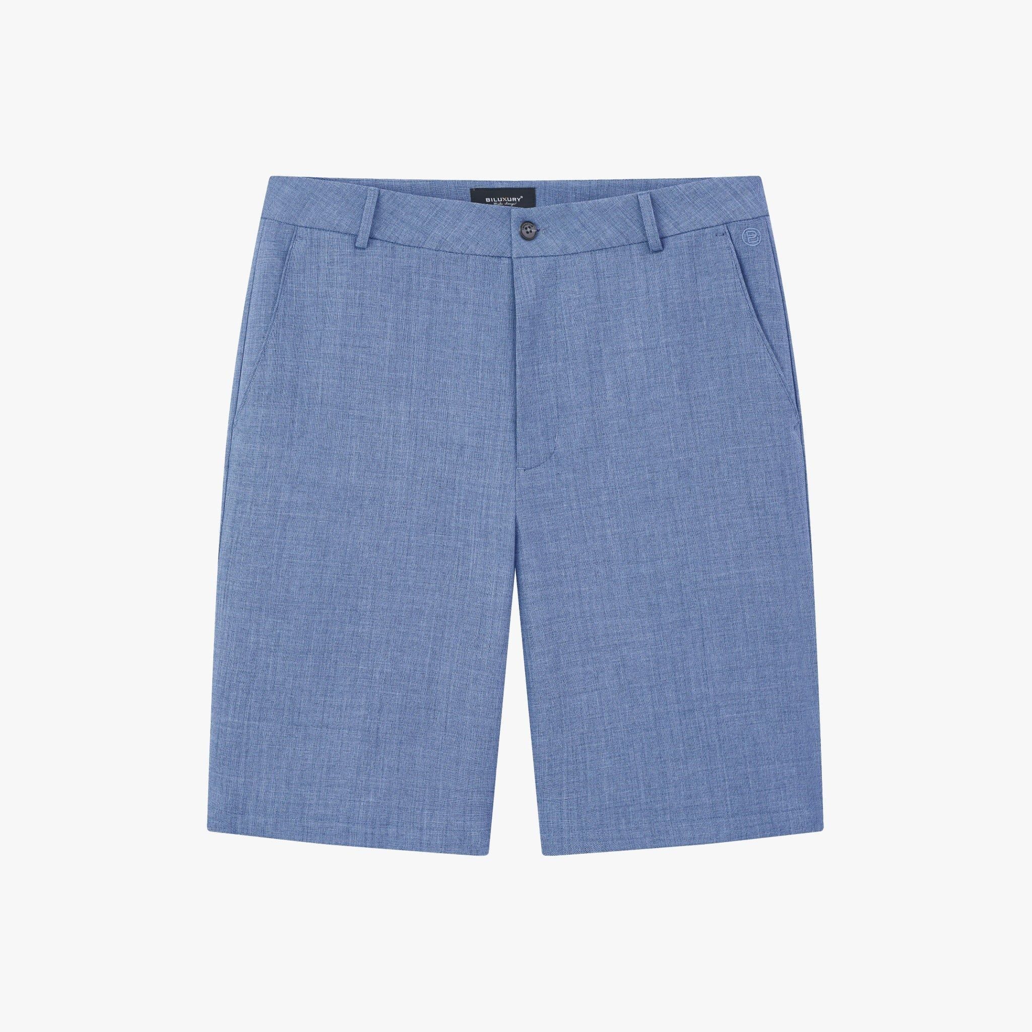 QUẨN SHORT KAKI VẢI CAO CẤP - MÀU XANH 1QNAT602XAH