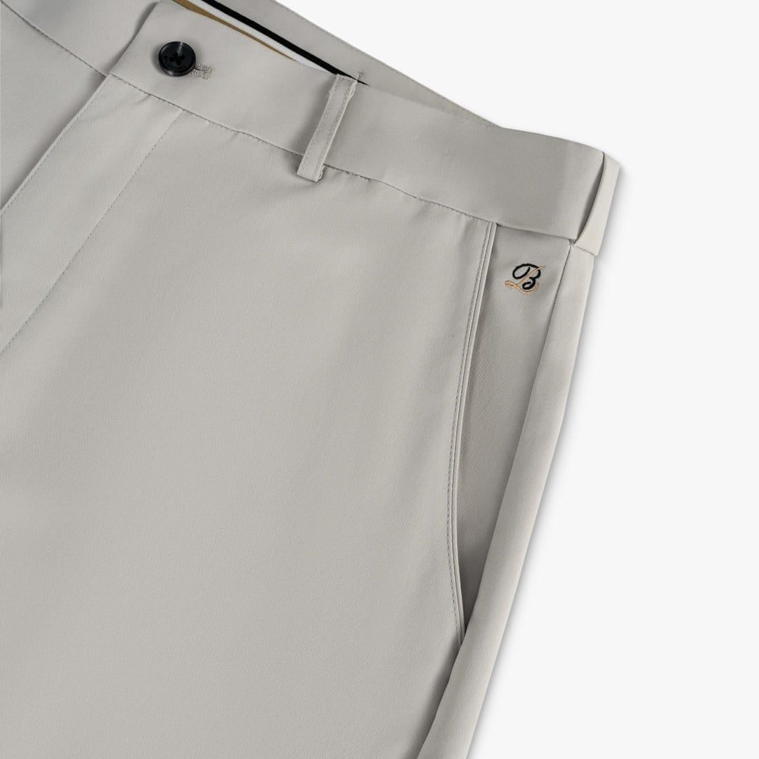 QUẦN SHORT KAKI - MÀU GHI SÁNG 1QNKT602GHS