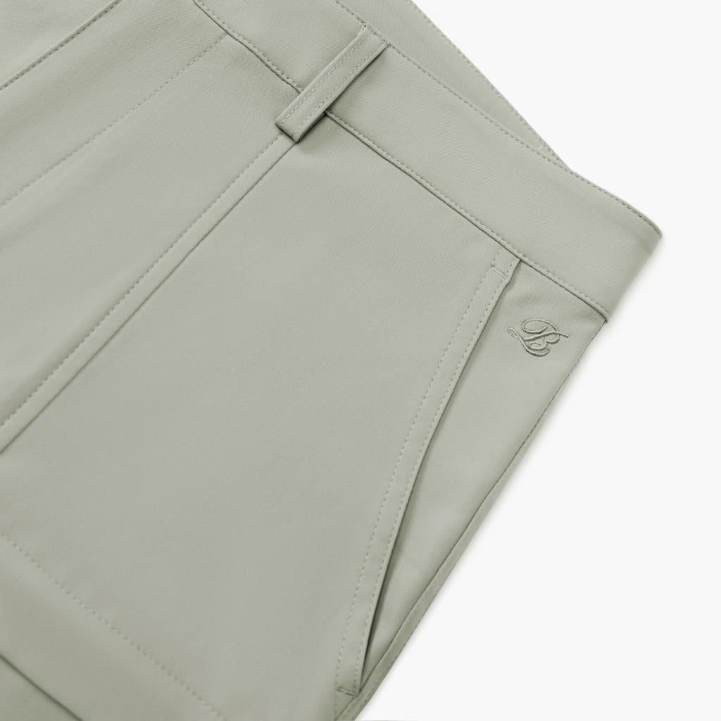 QUẦN SHORT KAKI THIẾT KẾ - GHI SÁNG 1QNKT605GHS