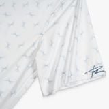  ÁO SƠ MI CỘC TAY HOẠ TIẾT CAO CẤP - TRẮNG 