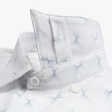  ÁO SƠ MI CỘC TAY HOẠ TIẾT CAO CẤP - TRẮNG 