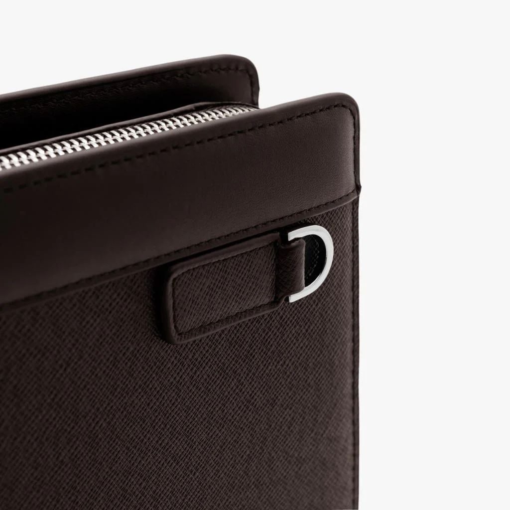 TÚI CLUTCH CẦM TAY, THIẾT KẾ DA THẬT CAO CẤP - NÂU 1TDCT001NAU