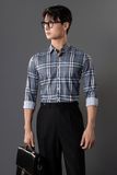  Sơ mi xanh kẻ vuông - SMC164 - 50 