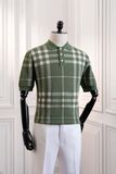  Áo mongtoghi xanh lá họa tiết kẻ ô - AP190XL - 50 