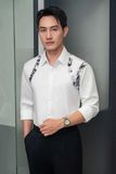  Sơ mi trắng họa tiết vai áo - SMC183 - 56 