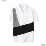  ÁO POLO THIẾT KẾ, SỌC CHÉO - 7APCT01J0439TRK 