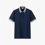  Áo phông có cổ cơ bản, (Tím than tối, 43) 