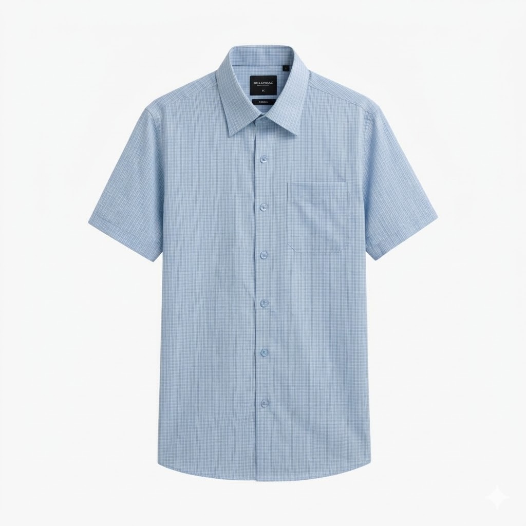  ÁO SƠ MI CỘC TAY HOẠ TIẾT CAO CẤP 