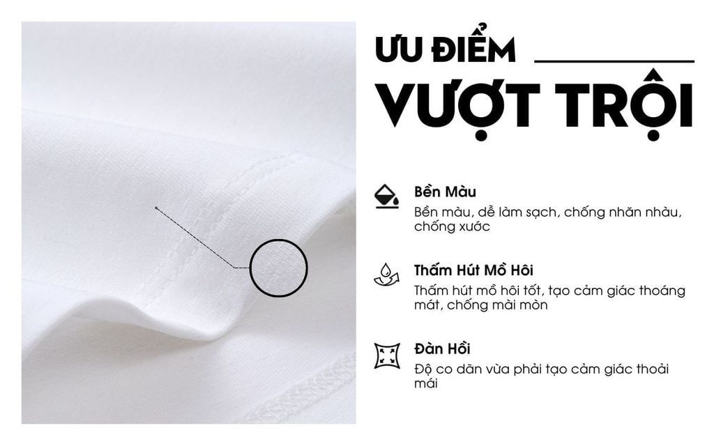 ÁO THUN BA LỖ CO GIÃN - TRẮNG  9ABLB502TRK
