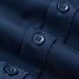  ÁO SƠ MI TAY DÀI, HỌA TIẾT CARO CHÌM - TÍM THAN TỐI 8SMDC338TTT 