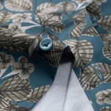  Áo sơ mi dài tay hoạ tiết, (Xanh ngọc, 39) 