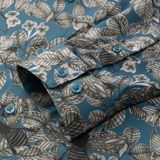  Áo sơ mi dài tay hoạ tiết, (Xanh ngọc, 39) 