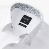  Áo sơ mi dài tay thiết kế, (Trắng, 39) 