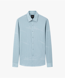  Áo sơ mi dài tay kẻ sọc, (Xanh ngọc, 43) 