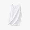  ÁO THUN BA LỖ COTTON, CO GIÃN - TRẮNG 9ABLB501TRK 