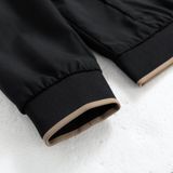  Áo gió 2 lớp thiết kế (Đen, 39) 