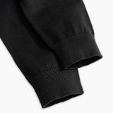  Áo len cổ tròn thiết kế, (Đen, 39) 