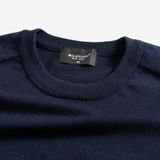  Áo len cổ tròn thiết kế, (Tím than tối, 39) 