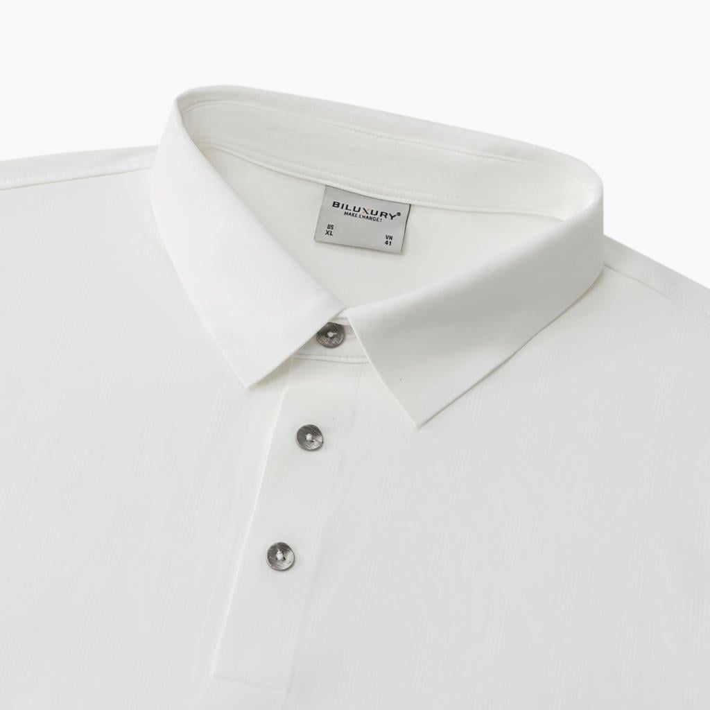 ÁO POLO BASIC CAO CẤP - MÀU TRẮNG 9APCH512TRK