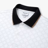  Áo polo hoạ tiết, (Trắng, 41) 