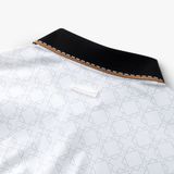  Áo polo hoạ tiết, (Trắng, 40) 