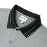 Áo polo hoạ tiết, (Xám, 41) 