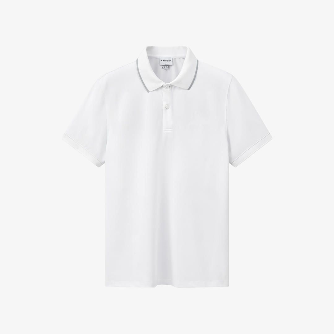 ÁO POLO BASIC - TRẮNG 9APCT054TRK