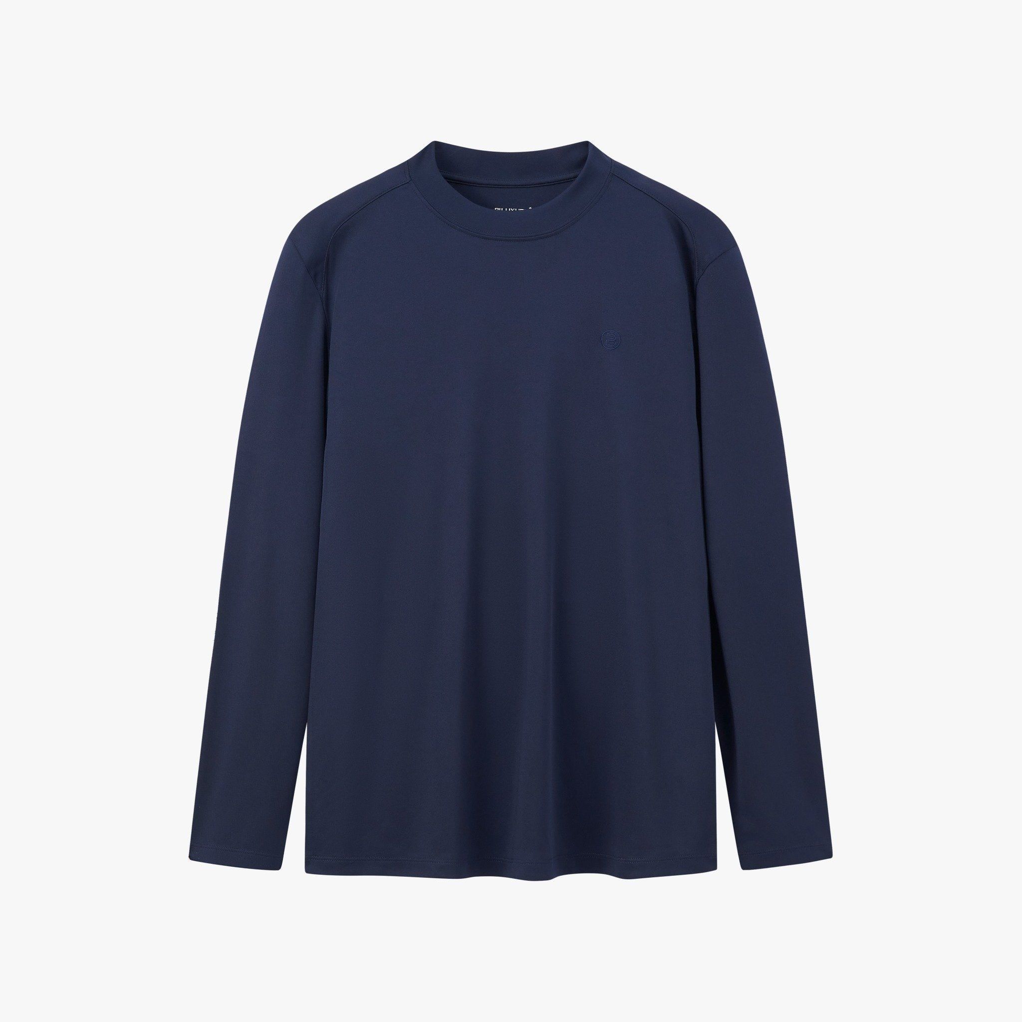  Áo giữ nhiệt cổ tròn cơ bản, (Tím than tối, 39) 