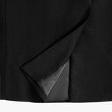  Quần vest hoạ tiết, (Đen, 29) 