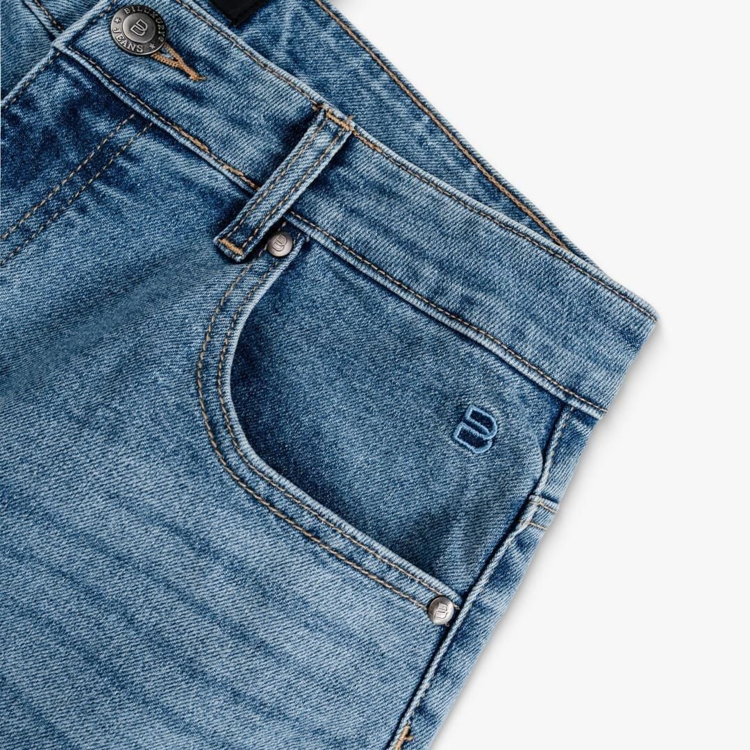 QUẦN JEANS THIẾT KẾ BASIC - MÀU XANH NHẠT 9QBDB021XNH
